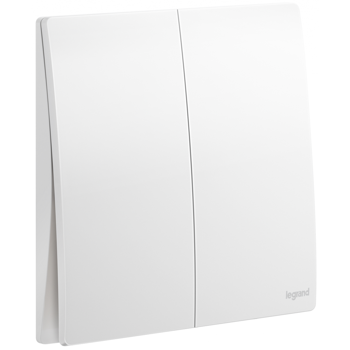 Legrand Mallia Senses 陶瓷白雙位雙控開關掣 2810 03 MW